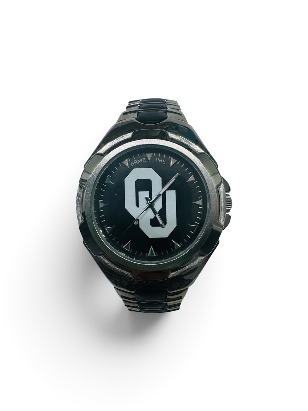 Game Time Oklahoma Sooners Watch Mens VIC Victory Series OU Stainless Steel NWOT